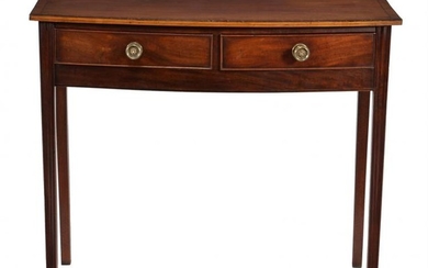 A Regency mahogany bowfront side table