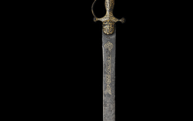 A SWORD (TULWAR) AND SCABBARD FROM THE PERSONAL ARMOURY OF...