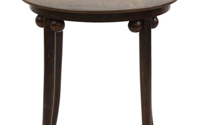 A Thonet Jugendstil bentwood side table