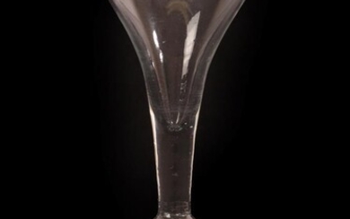 A Wine Glass of Kit-Kat Type, circa 1720, the drawn...