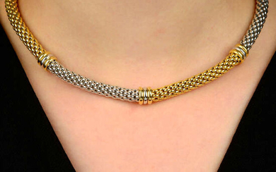 A bi-colour necklace, by Fope.