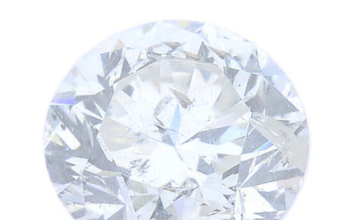 A brilliant-cut diamond, weighing 0.36ct, with report, within a security seal.