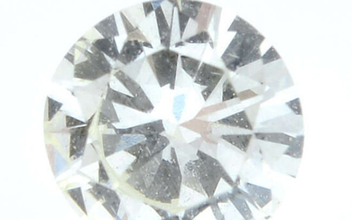A brilliant cut diamond, weighing 0.40ct.