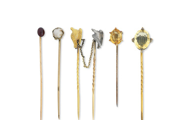 A collection of stickpins, late 19th century - circa 1900...