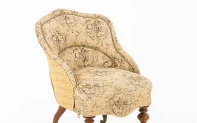 A late empire armchair, Sweden, second half of the 19th century.