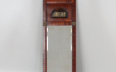A mid 19th century mahogany empire mirror.
