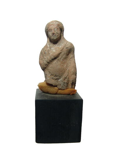 A nice Greek terracotta figure of a woman