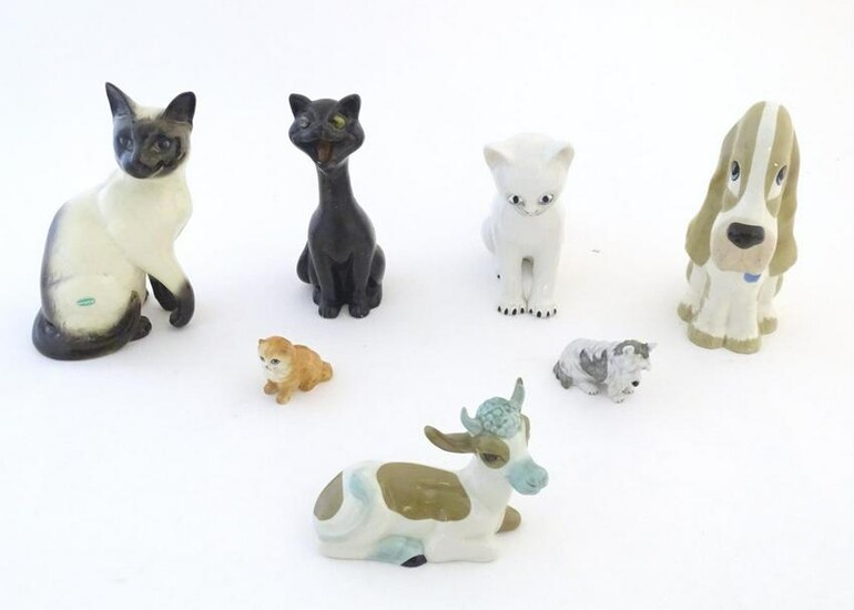 A quantity of assorted ceramic animals to include a