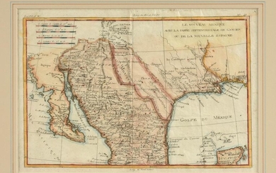 AN ANTIQUE MAP OF TEXAS, "Le Nouveau Mexique avec la