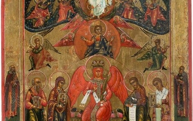 AN ICON SHOWING SOPHIA, THE WISDOM OF GOD Russian, mid