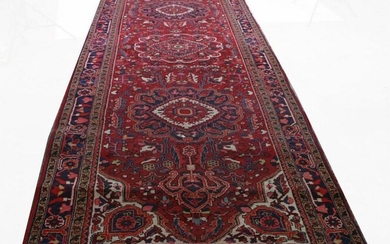 ANTIQUE HAND KNOTTED CAUCASIAN PERSIAN RUNNER