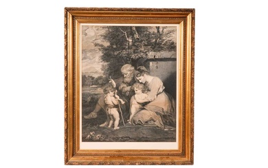 After Sir Joshua Reynolds - The Holy Family | line engraving