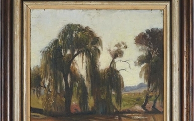 Albert Sherman (1882 - 1971) - Willow Trees 35.5 x 38 cm