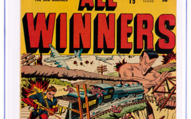 All Winners Comics #15 (Timely, 1945) CGC VF- 7.5...