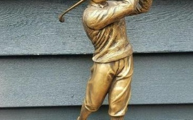 Amazing Presidents Trophy golf tournament 1933 figural golfer 18"