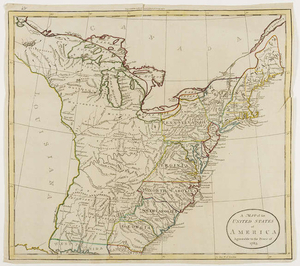 America.- Guthrie (William) A Map of the United States of America Agreeable to the Peace of 1783, [1786].