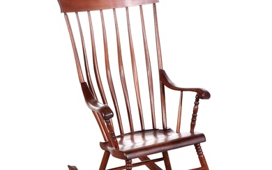 American Windsor Style Mixed Hardwoods Rocking Chair