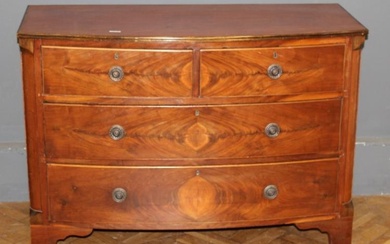 An early 19th century mahogany chest of drawers , width...