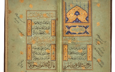 An illuminated manuscript of Arabic verses, India, Mughal, 17th century
