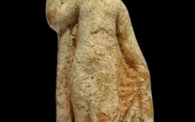 Ancient Greek Terracotta - Shameless Aphrodite - 3rd S. BC - 11.6×4.2×3.5 cm