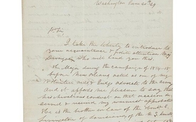 Andrew Jackson Letter Signed as President