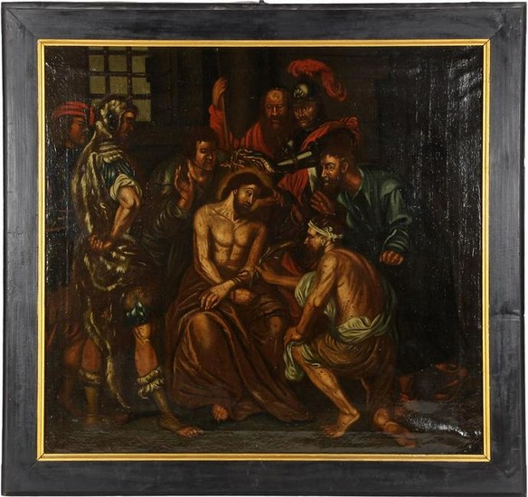 Anonymous, the mockery of Christ, canvas period