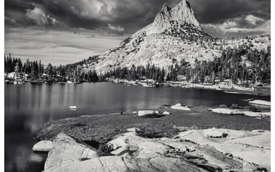 Ansel Adams (1902-1984), Cathedral Peak and Lake, Yosemite National Park, California (1938)
