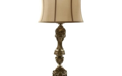 Antique Baroque Style Brass Table Lamp