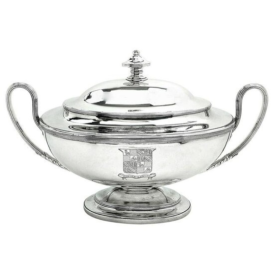 Antique Georgian George III Silver Soup Tureen 1779 Serving Tableware