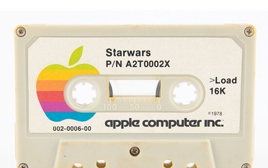 Apple-Produced 1978 Star Wars/Star Trek Game Cassette