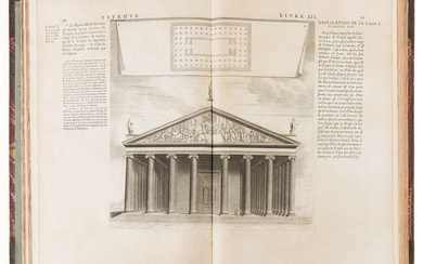 Architecture.- Vitruvius Pollio (Marcus) Les Dix Livres d'Architecture..., Paris, Jean Baptiste Coignard, 1684.