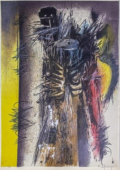 Arnaldo Larrinaga (Cuban, b.1948) - Silkscreen, 1995.