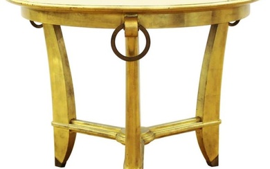 Art Deco Revival Gold Foil Cocktail Table