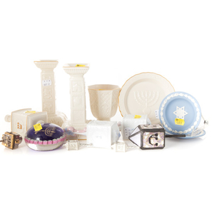 Assorted Lenox and other Judaica items