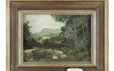 Attilio Pratella (Lugo, 1856 - Napoli, 1949), Agnano. Fine del XIX secolo.