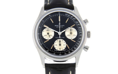 BREITLING - a gentleman's stainless steel Top Time chronograph wrist watch.