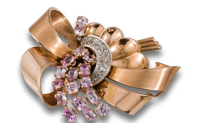 BROOCH CHEVALIER GOLD PINK DIAMONDS OF FRANCE