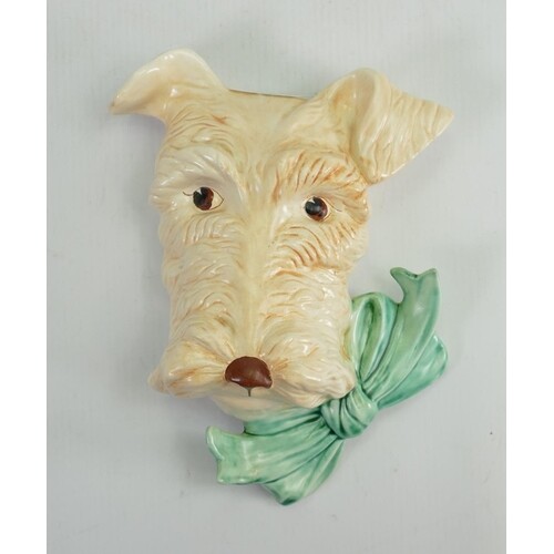 Beswick Terrier Dogs head wallplaque 301