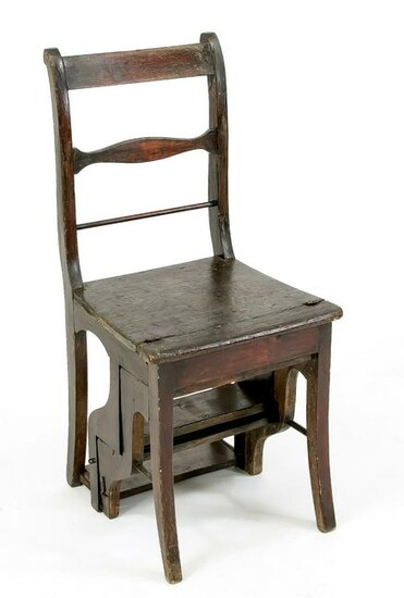 Biedermeier ladder chair, 19th cent
