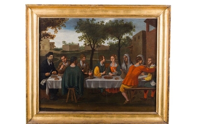 Bonifazio Veronese de' Pitati (cerchia di) Country banquet