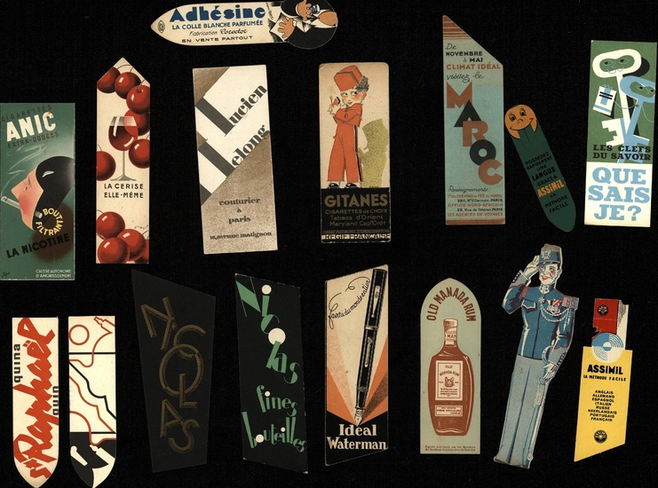 [Bookmarkers]. Lot of ±130 bookmarkers, mostly ±1920-1940, mostly...
