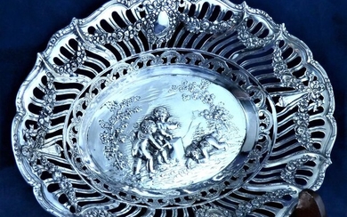 Bowl - .800 silver - Kurz J. & Co. - Germany - Late 19th century