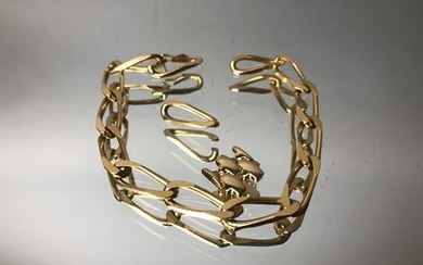 Broken bracelet bracelet, gold. Weight: 18g. (V). Bracelet...