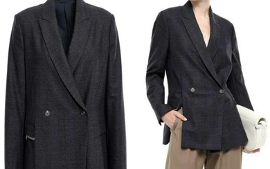 Brunello Cucinelli Double-Breasted Bead-Embellished Blazer Jacket Suit Jacket L