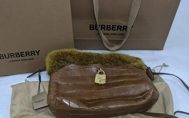 Burberry The Little Crush bag, alligator body with