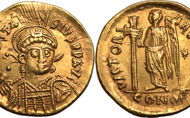 Byzantine Empire Anastasius I AD 491-498 AV Solidus Good Very Fine; well-centred
