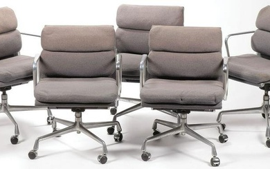 CHARLES EAMES/HERMAN MILLER SOFT PAD ARM CHAIRS