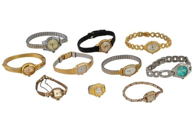 COLLECTION OF VARIOUS WOMENS QUARTZ WRIST WATCHES