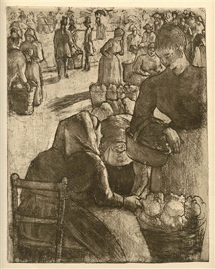 Camille Pissarro Marche aux Legumes, a Pointoise