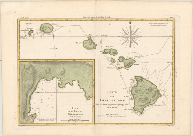 "Carte des Isles Sandwich", Bonne, Rigobert